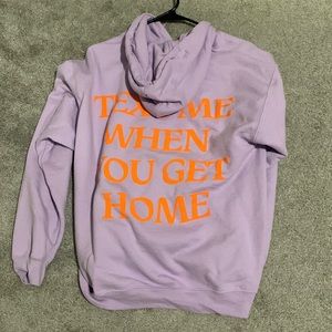 LONELY GHOST HOODIE MEDIUM “TEXT ME WHEN YOU GET HOME” SOLDOUT INSTORE RIGHT NOW